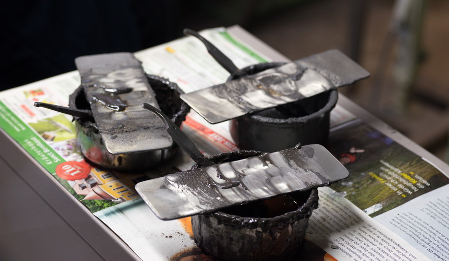 Carbon Steel Razors Blanks in Process